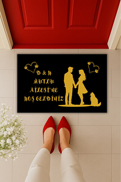 Dormot Home Yüksek Kaliteli Modern Dijital Baskı-Kişiye Özel Kedili Aile Tema...