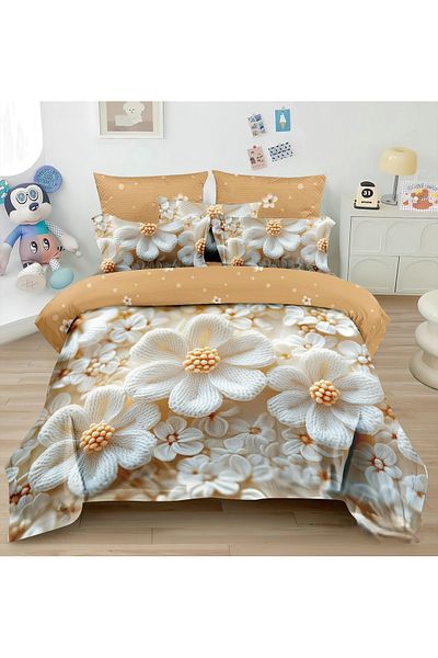 CHIRASO CHIRASO Bedding, Finet 5D Identical to the picture, ELASTIC Sheet 180x200+25cm, Duvet Cover, 2 Pillowcases