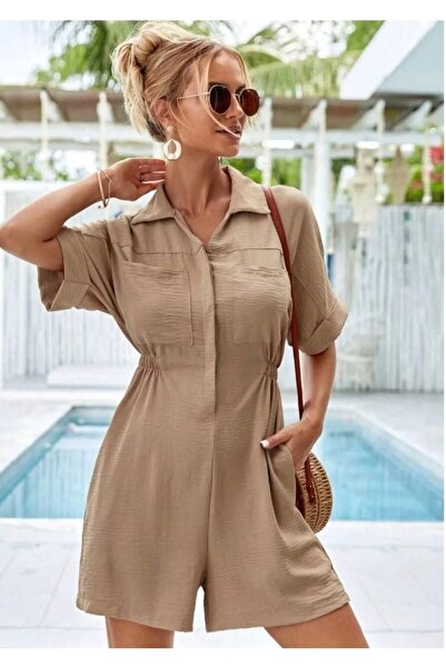 edz moda moda ve tarzın buluştuğu nokta Women's Black Jumpsuit Shorts Trend