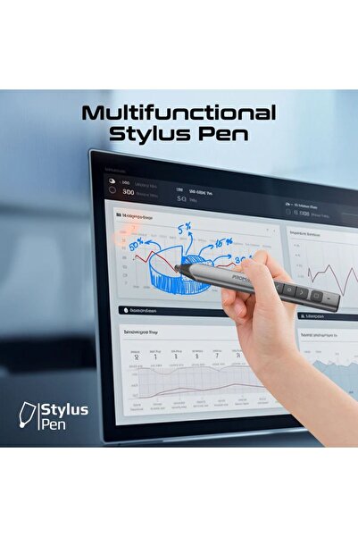 Promate Universal Intuitive Wireless Presenter with Stylus Pen