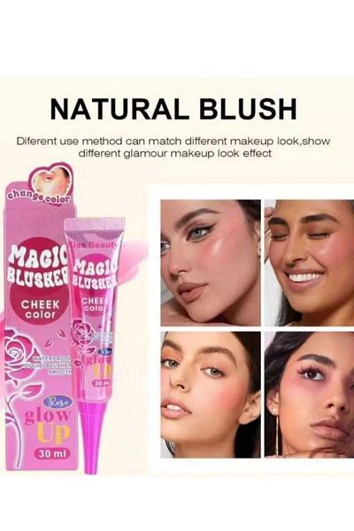 Kiss Beauty Magic Blush in Glowing Pink - 30 ml