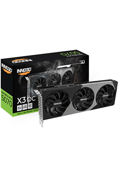 INNO3D Graphics Card GeForce RTX 5070 X3 OC 12GB GDDR7 192-bit DLSS 4.0