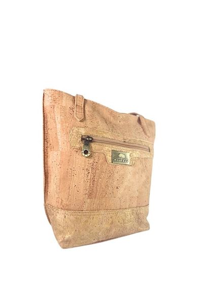 IBU Cork - Shoulder bag made of cork with golden inserts