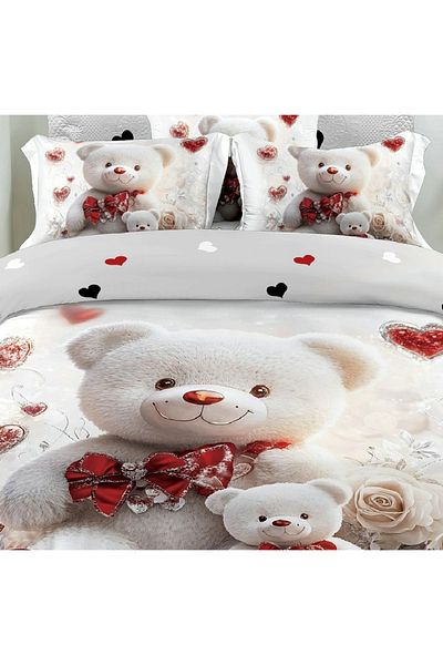 CHIRASO CHIRASO Bedding, Finet 5D Identical to the picture, ELASTIC Sheet 180x200+25cm, Duvet Cover, 2 Pillowcases