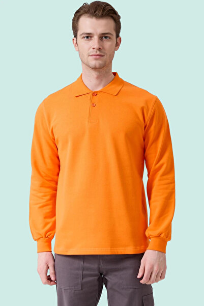 PayBuy سويت شيرت رجالي بأكمام طويلة وياقة بولو من القطن Galanthus Sweat قطن ل...
