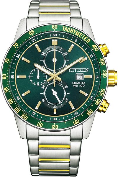 Citizen ساعة سيتيزن كرونوغراف كوارتز رجالية - AN3689-55X
