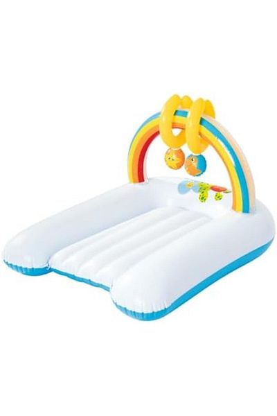 BESTWAY BW52241 Up In & Over Inflatable Baby Changing Mat, Multi-Colour, Age 1 Month - 2 Years