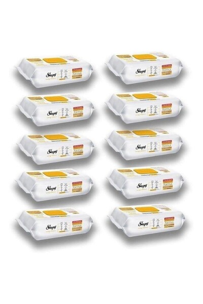 Sleepy Pack of 10 Wet Wipes, Multisurface, Chlorine-Free, Paraben-Free, 100 Pieces