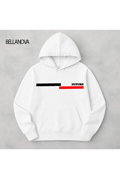 bellanova Κορυφαίας ποιότητας Unisex Φούτερ με κουκούλα και 3 κλωστές