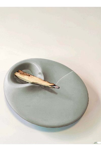 Generic Bakhoor Stand, Handmade Ceramic Incense Burner for Palo Santo Wood or Scented Incense Stick,bokhoor