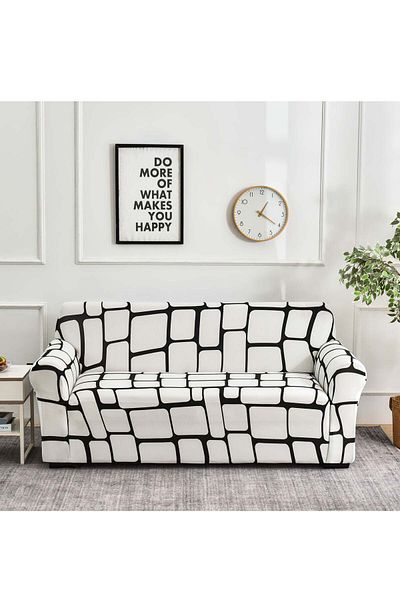 Generic DUNISO Sofa cover, elastic printed sofa protective cover, anti slip furniture cover, anti fouling a