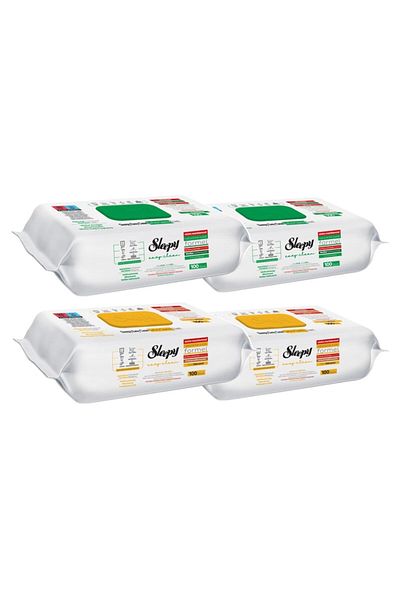 Sleepy 4 X Easy Clean Wet Wipes, 100 pcs