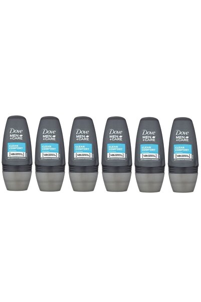 Dove Set 6 x Deodorant Roll-On Men+ Care Clean Comfort, 48h protection, 50 ml