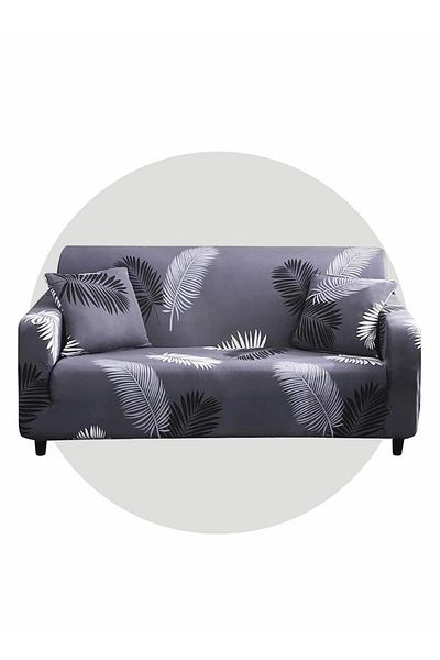 Generic Excefore Stretch Sofa Cover Printed Pattern Seat Couch Cover for 1 Cushion Couch 1 Piece Furniture