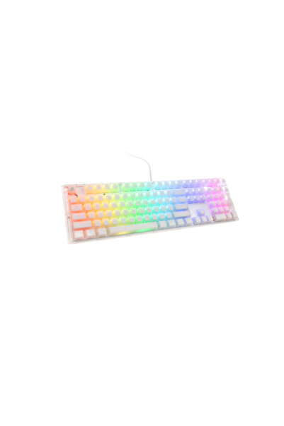 Ducky Tastatură de gaming One 3, iluminare RGB, SUA, cu fir, USB (alb)