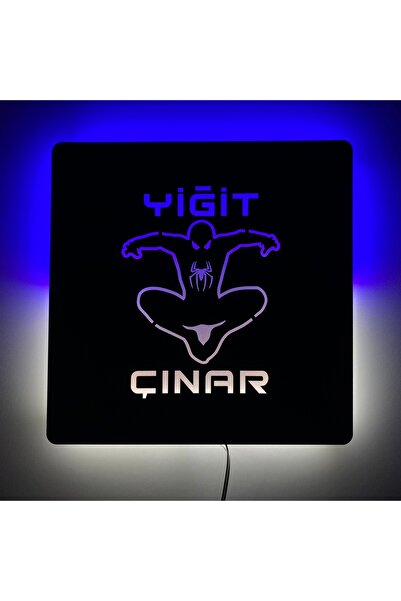 ÖZFA NEON Örümcek Adam LED'li Işıklı Dekoratif Hediyelik Tablo | Bebek & Çocu...