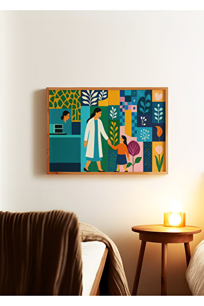 ARTHOUSECOLLECTIVE Poster medical - 18 - Doctor și copil - Decor pentru sănăt...