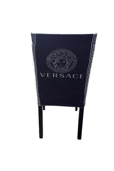 ÖZMAKAN Printed Velvet Chair Cover, Chair Cover 1 Piece