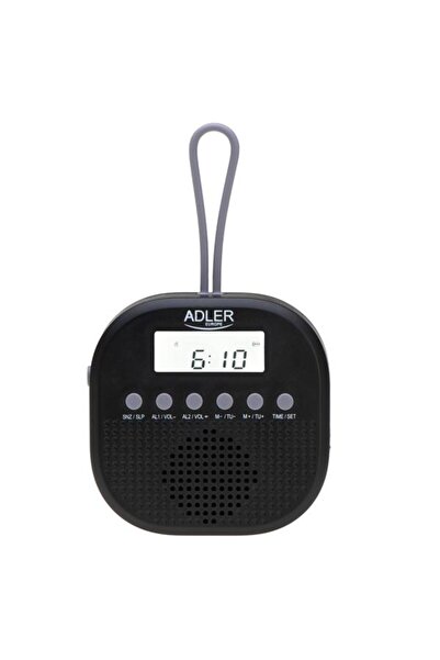 adler Radio FM AD 1912, Clock Function, Alarm, Snooze, Water Resistant IPX4 (...