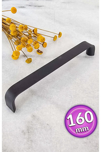 SHAYMA SİYAH MAT METAL KULP 160MM (16 CM) MOBİLYA KULPU,DOLAP KULPU,MUTFAK DO...