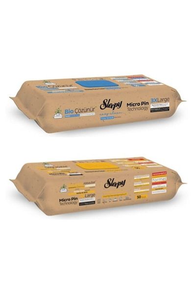 Sleepy PACHET - 2 x Servetele Umede Easy Clean BIO Multisuprafete, 50 Buc (Clean Clove & Cinnamon +