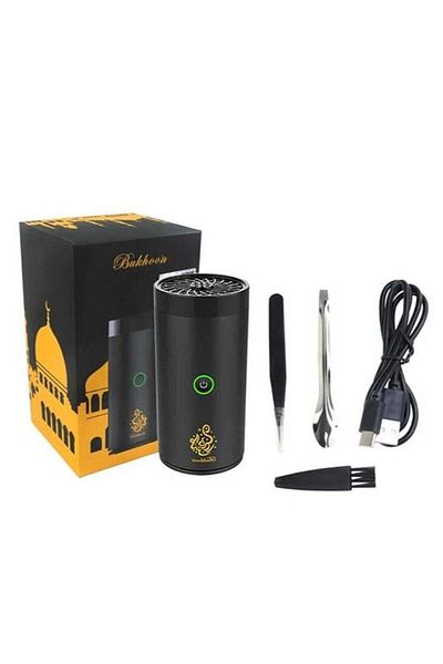 Generic Prime by javaudan Mini Electric Bakhoor Burner Portable USB Type C Rechargeable Incense Burner for