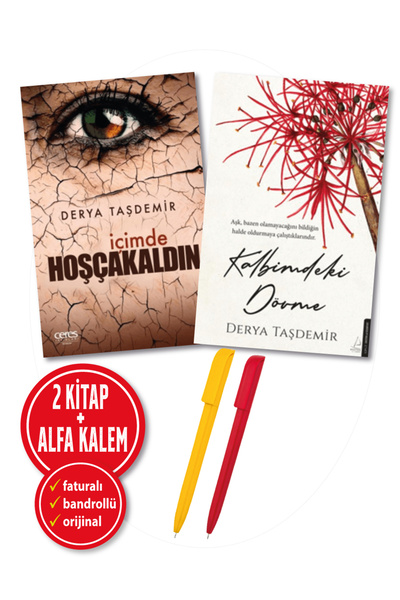 Destek Yayınları Alfa Kalem+ Derya Taşdemir 2 Kitap (Kalbimdeki Dövme + İçimd...