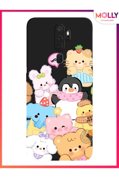 Molly Black Cuddle Crew Pattern Silicone Case for Oppo A5 2020