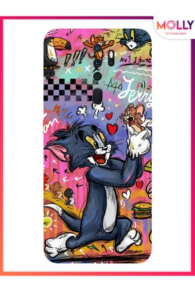 Molly Black Cheese Trouble Pattern Silicone Case for Oppo A5 2020