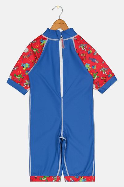 Coega Sunwear Coega x Disney Kids Girl Allover Print One Piece Swimsuit, Blue