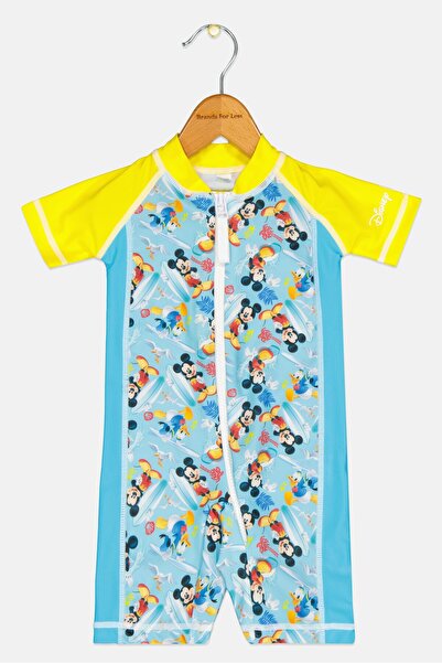 Coega Sunwear Disney x Coega Sunwear Toddlers Boy Allover Print Rash Guard, Multicolor