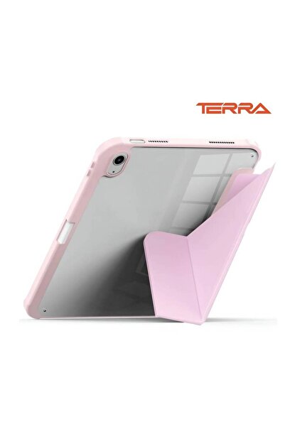 Terra Leather Transparent Back Cover for iPad Air 11 - 2024 - Pink