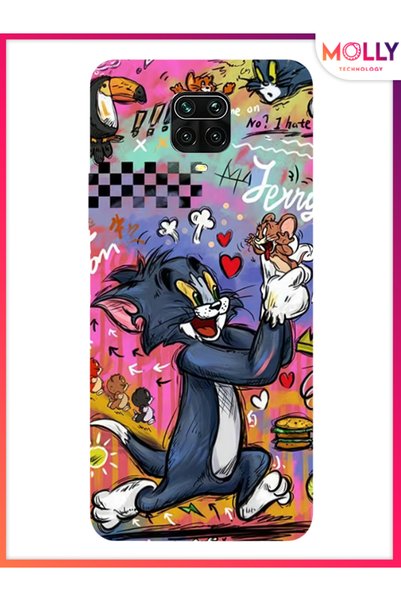 Molly حافظة سيليكون بنمط Trouble Cheese باللون الأسود لهاتف Xiaomi Redmi Note...