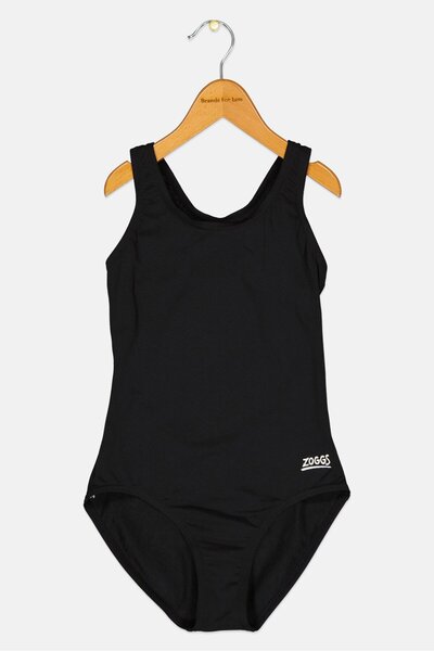 Zoggs Kids Girl Brand Logo One Pieces Swimwear, Black