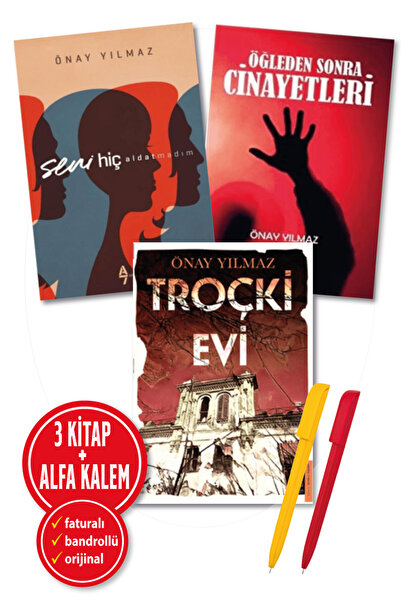 Destek Yayınları Alfa Kalem+ Önay Yılmaz 3 Kitap Set (Troçki Evi + Seni Hiç A...