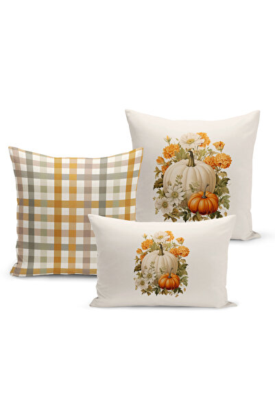 Bertille Home Σετ καλύμματα μαξιλαριών ριχτάρι 3 τεμαχίων με ψηφιακή εκτύπωση...