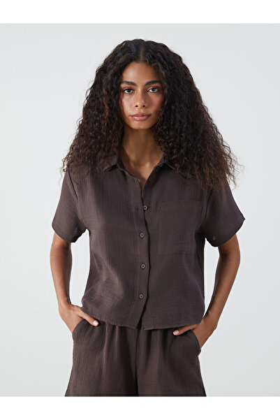 LC Waikiki Quality Pieces from Çelebi Store Standard Fit Muslin Women's Shirt