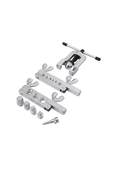 OEM 8 Piece Set for Beveling, Widening, Cutting Rectangular Pipes, Ducts, Springs, With 2 Vices