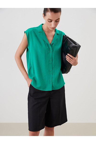 LC Waikiki New Season Textured Women's Shirt - S5Nd34Z8