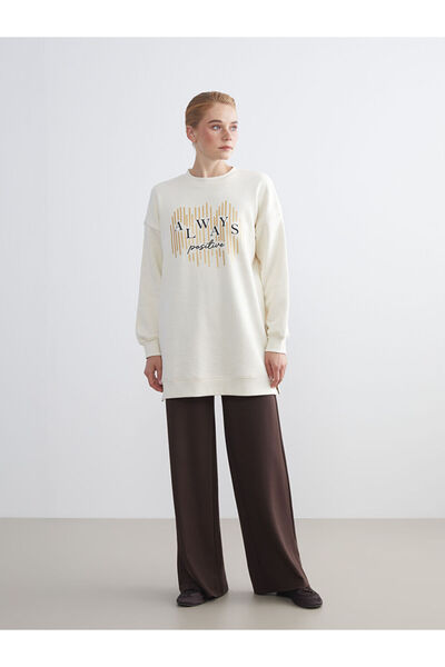 LC Waikiki Kahverengi Beli Lastikli Kadın Eşofman Altı