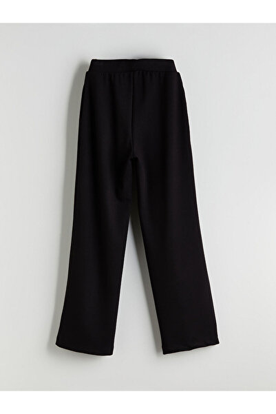 LC Waikiki Siyah Beli Lastikli Kadın Eşofman Altı