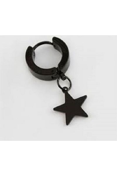 AKSESUARIM Men's Star Steel Earring 1 Piece
