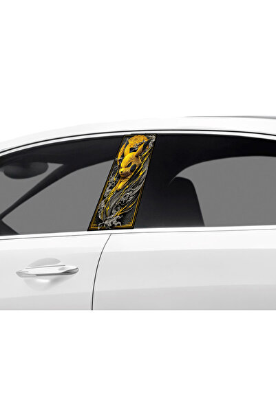 Çağlayan Reklam Araç Kapı Direk Kaplama Folyosu Pikachu Desenli (sağ Sol Takim) (2 Adet) - 22x50 Cm