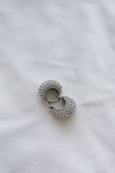 BORENO Silver Color Stainless Steel Stylish Earrings