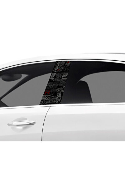 Çağlayan Reklam Araç Kapı Direk Kaplama Folyosu JDM Desenli (sağ Sol Takim) (...