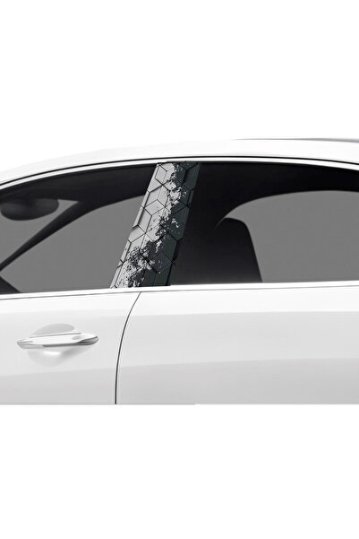 Çağlayan Reklam Araç Kapı Direk Kaplama Folyosu Desenli (sağ Sol Takim) (2 Ad...