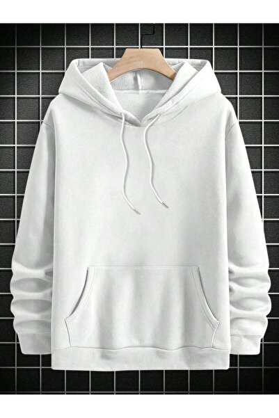 Flood Of Style Hanorac alb pentru băiat Child Of God cu imprimeu 3 Thread K cu glugă