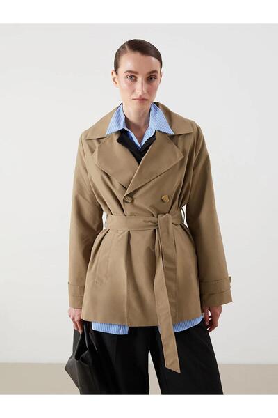 LC Waikiki Trench pentru femei LCWAIKIKI cu guler dublu (W5)