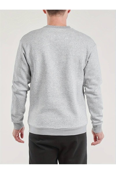 Flood Of Style Gray Men's Gray Nasa 1987 Printed Crew Neck Oversize