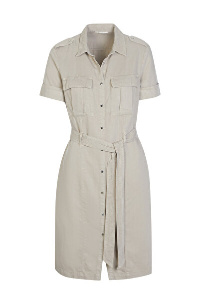 Cars Jeans Dámské šaty v hnědé barvě